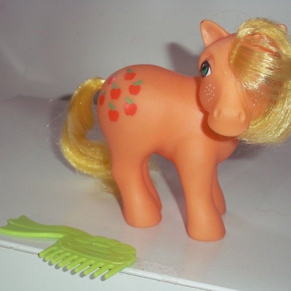 Vintage MY LITTLE PONY 1983 APPLEJACK G1 Rare condition w/ accessories - Picture 3 of 3